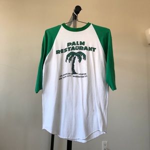 Vintage boyfriend / baseball style 3/4 sleeve top